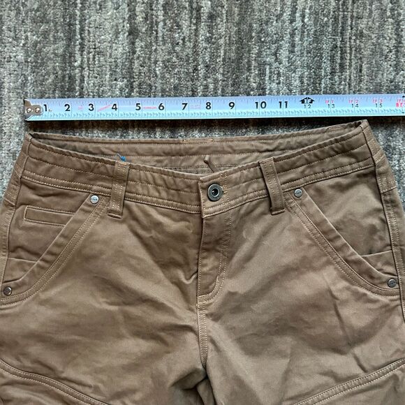 Kuhl Women's Rydr Brown Canvas Cargo Pants, Size 6 S - Picture 5 of 10